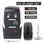 2019-2022 Dodge Ram Pickup HD 2500-5500 / 4-Button Smart Key / PN: 68365327AB / GQ4-76T (AFTERMARKET)